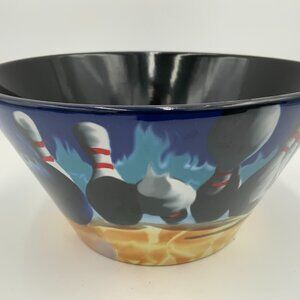 NEW Luminarc Bowling Ball and Pins Large Chip Bowl